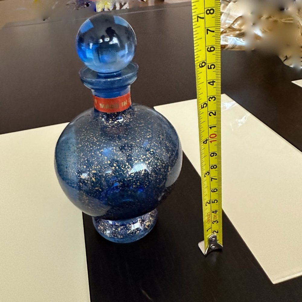 Murano glass small accent bottle New